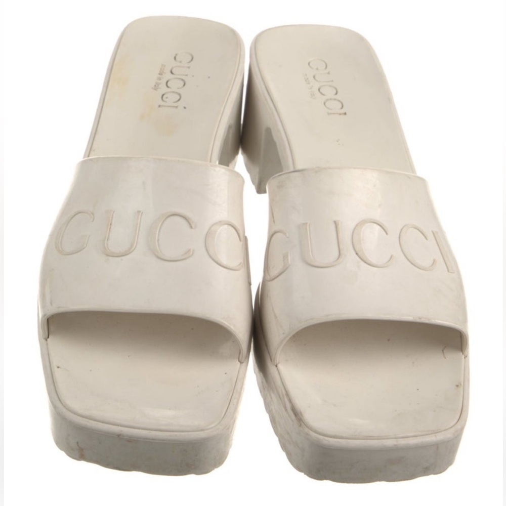 Gucci Women's Cream Mules